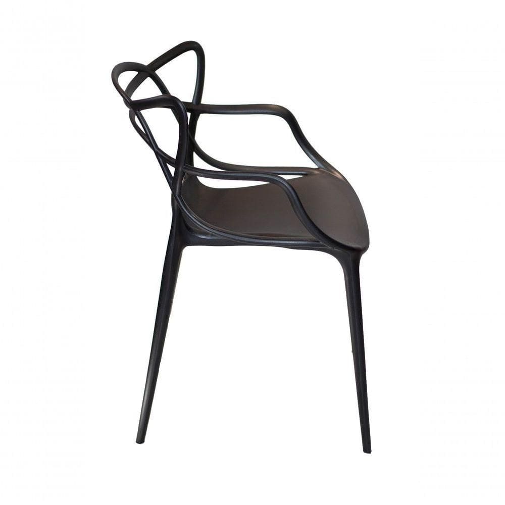 Cadeira Moderna Para Mesa De Jantar Master Allegra - Kit Com 4