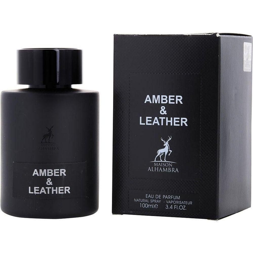 Perfume Masculino Maison Alhambra Amber & Leather Eau De Parfum Spray 100 ml