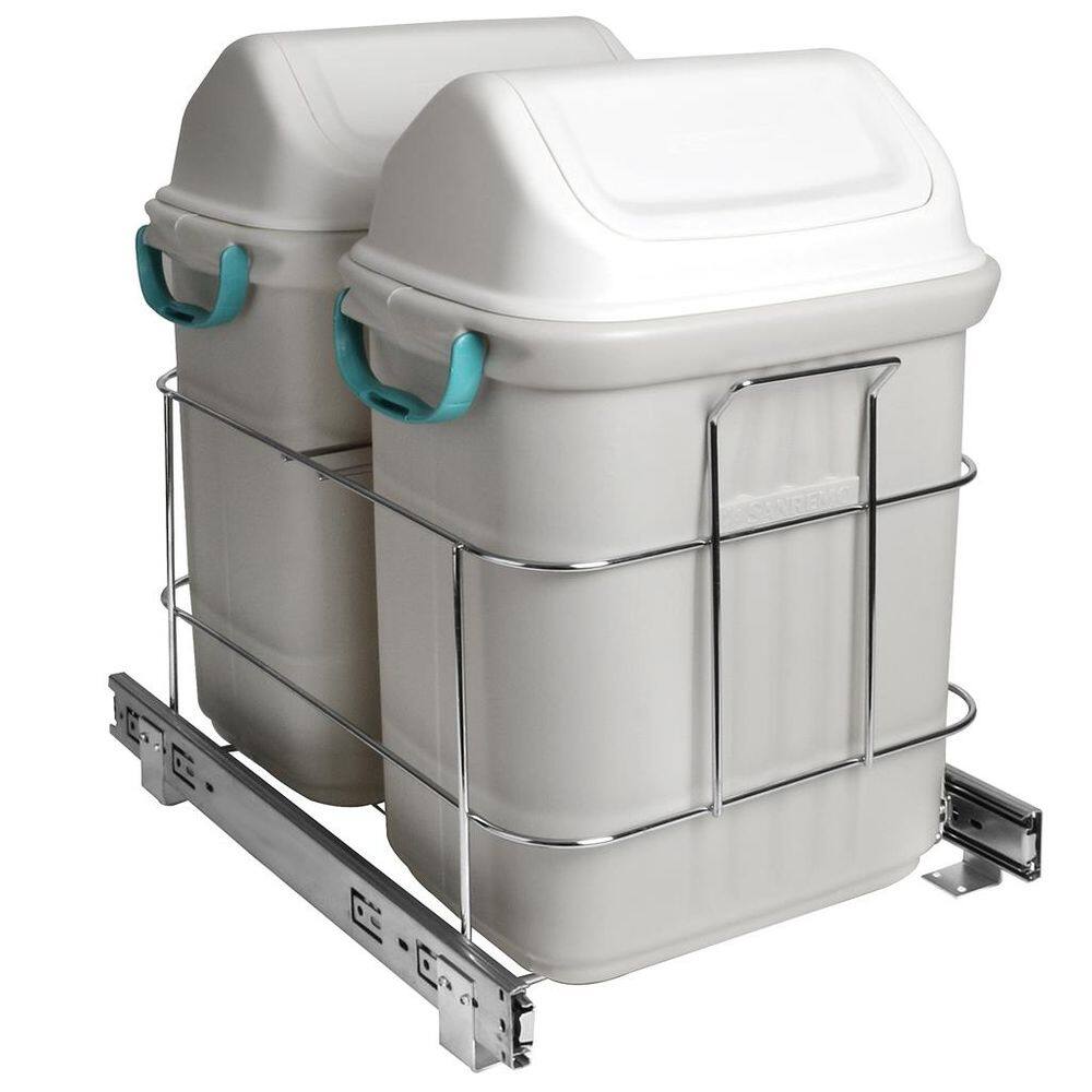 Lixeira De Embutir Deslizante Dupla 19L 7079 CR