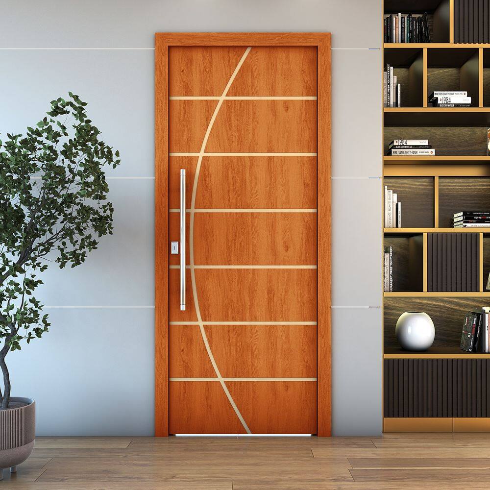 Kit 2 Portas De Madeira Frisada U.V 210cm x 90cm - R20C