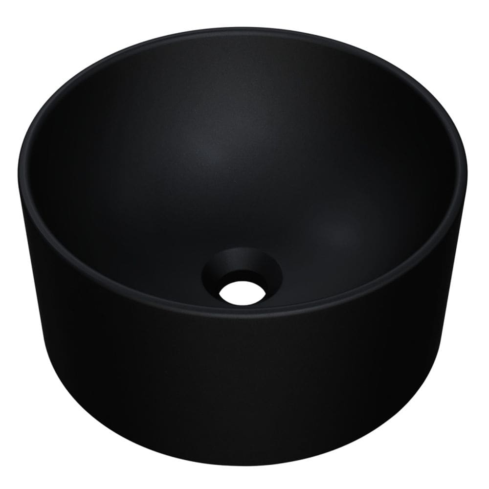 Cuba Pia Para Banheiro Redonda 26cm Celine C08 Preto - Mpozenato