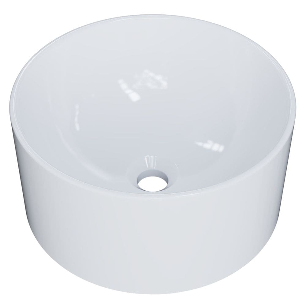 Cuba Pia Para Banheiro Redonda 26cm Celine C08 Branco - Mpozenato