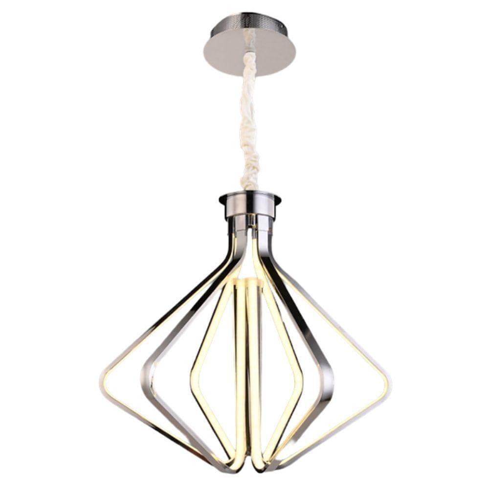 Pendente Diamont Led Dimerizável 1236 90W Bivolt Cromado
