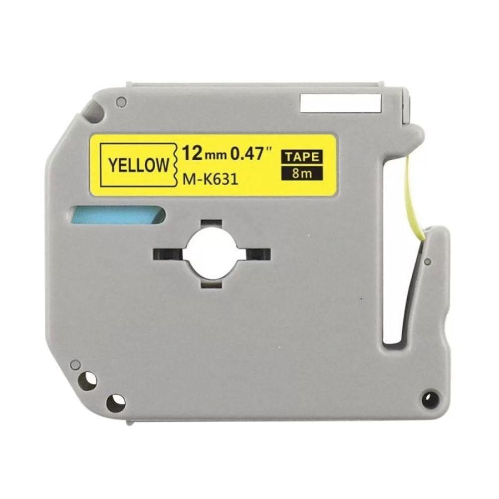 Cartucho M-k631 12mm De 8 Metros Amarela Para Rotulador Premium