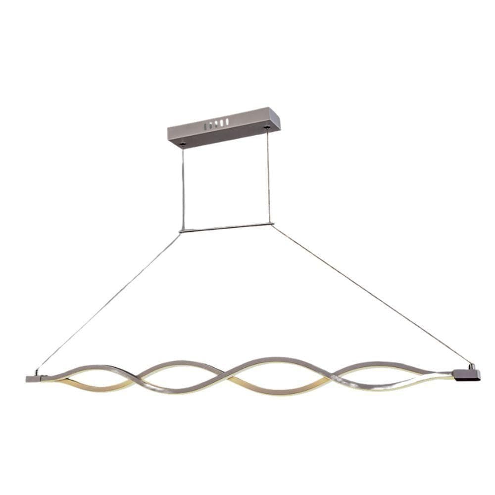 Pendente Ondulado Geometric Led Dimerizável 0602 36w Bivolt Branco