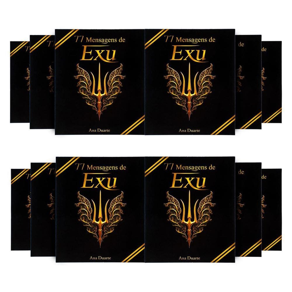 Kit Com 12 Box 77 Mensagens Espirituais Diárias De Exu