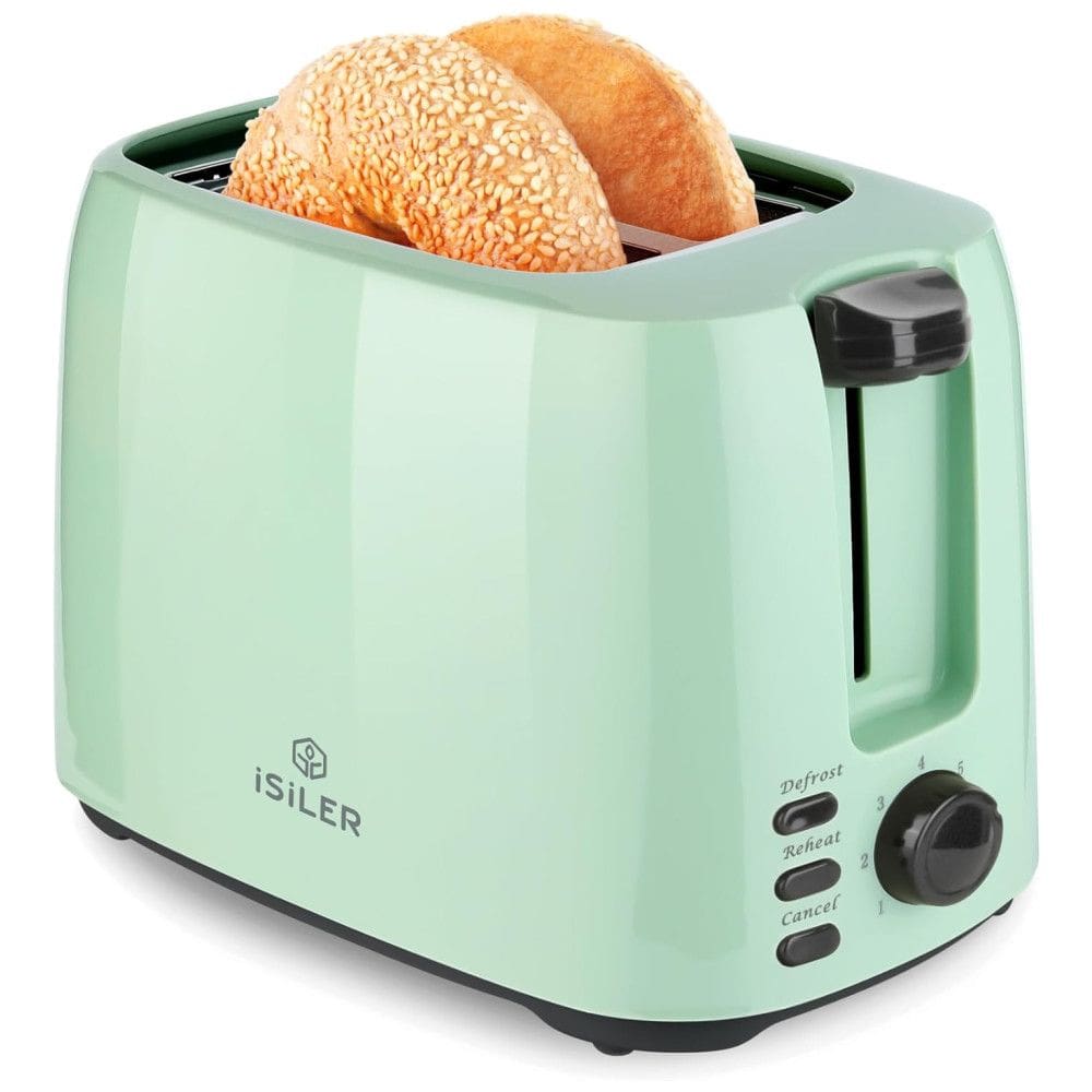 iSiLER Torradeira de 2 Fatias com 7 Níveis de Tostagem, 750W, 110V, Verde