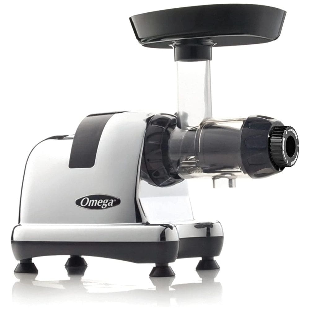 Espremedor Elétrico para Sucos com 2 Estágios de Extração, 200W, 110v, OMEGA J8006HDC, Prateado