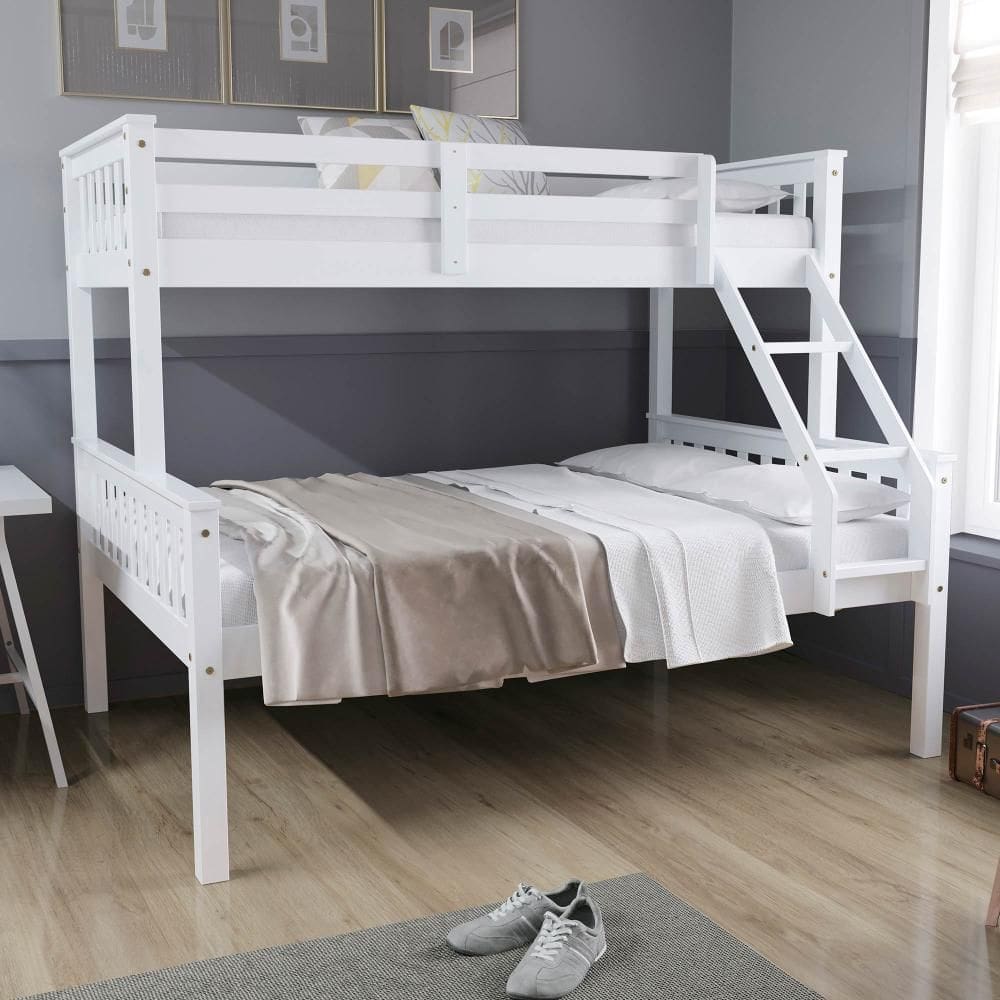 Beliche Casal/Solteiro Premium Madeira Maciça Branco Megamobilia