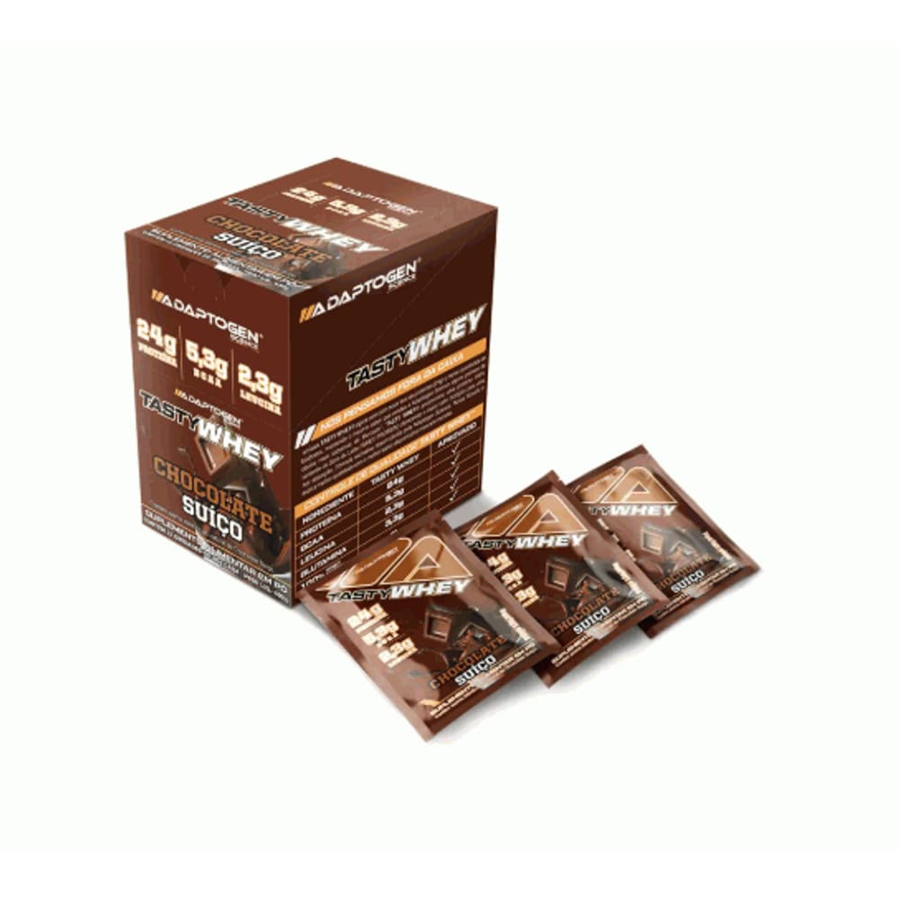 Tasty Whey Display Sachê - Chocolate Suíço (12 unid. 36g)