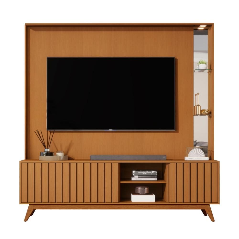 Home Para Tv Sala de Estar 1.8 Açai Nature JB Bechara