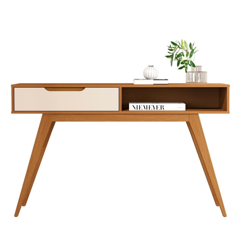 Aparador Buffet Tucuma Pés Madeira Nature Off White JB Bechara