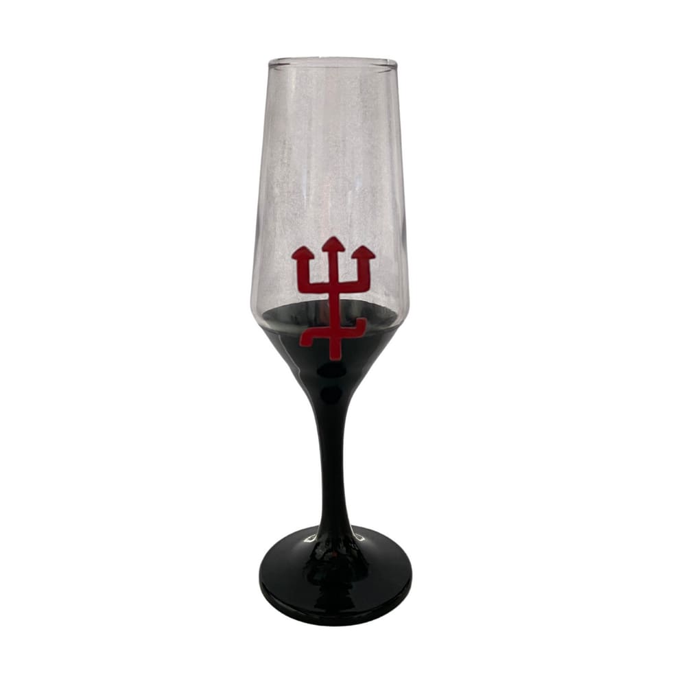 Taça Exú Tridente Champagne Vidro 186ml