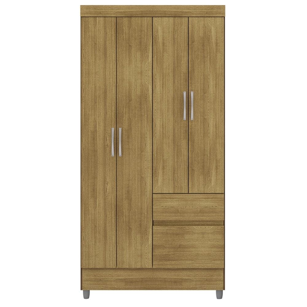 Guarda Roupa 102 cm 4 Portas PLUS 10090 Nature VLR