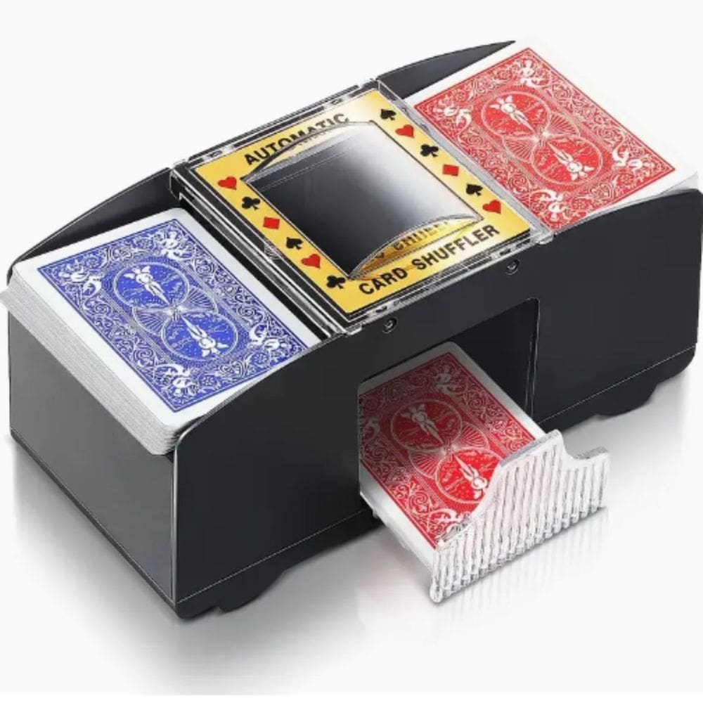 Embaralhador Misturador Cartas Jogos Baralho Automático 2 Decks