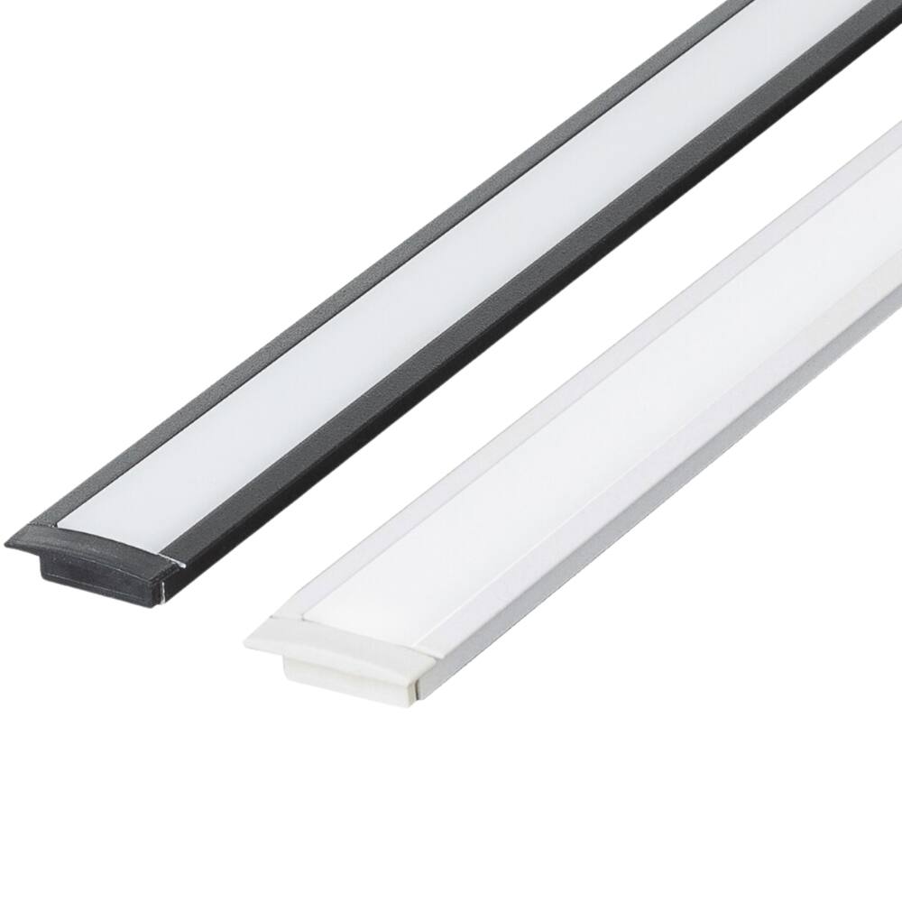 Kit 10 Perfil de Led Reforçado Embutir 24x7mm Barra 3m para Fita de Led Pasilux
