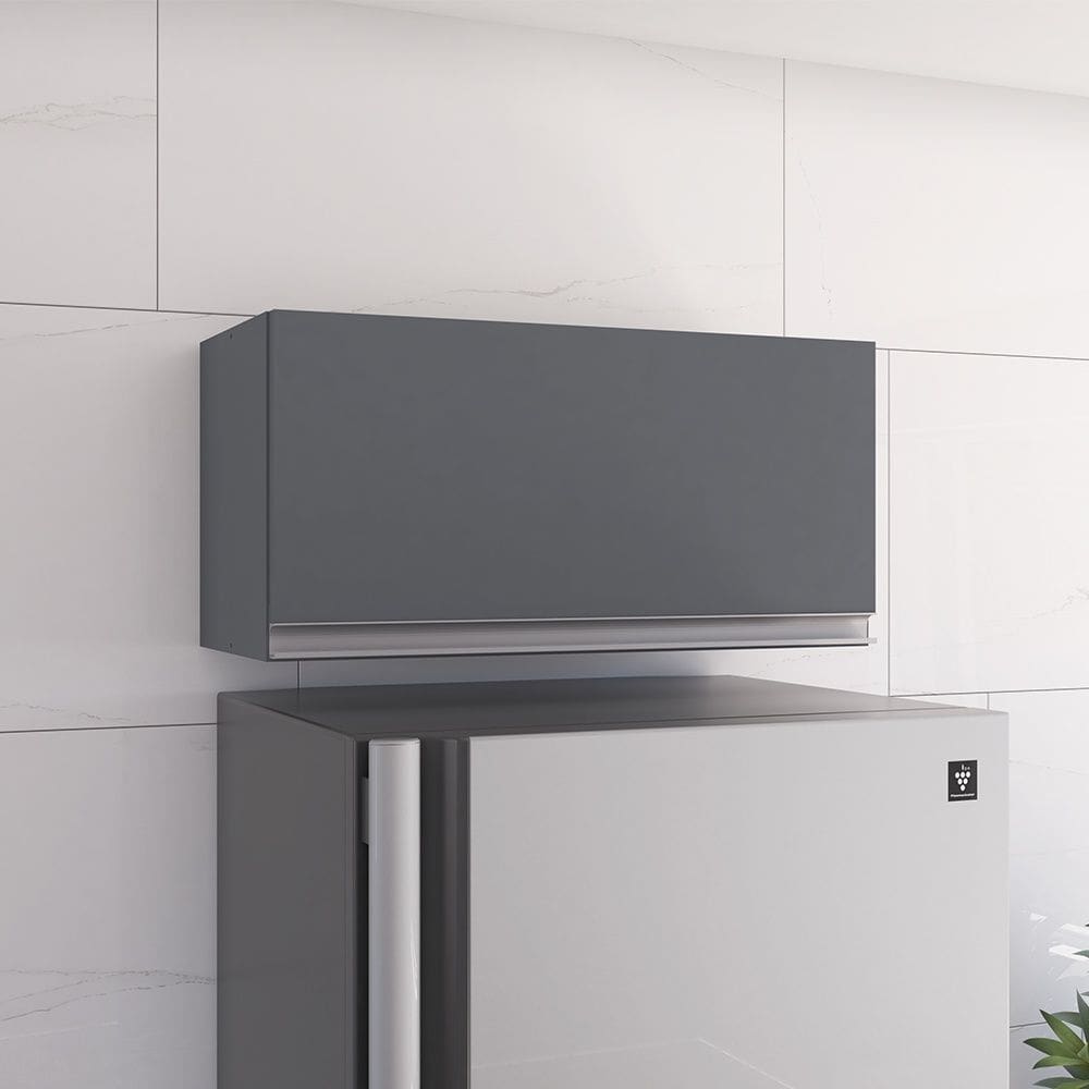 Armário Aéreo Geladeira 60cm Andréia Cinza AJL Móveis