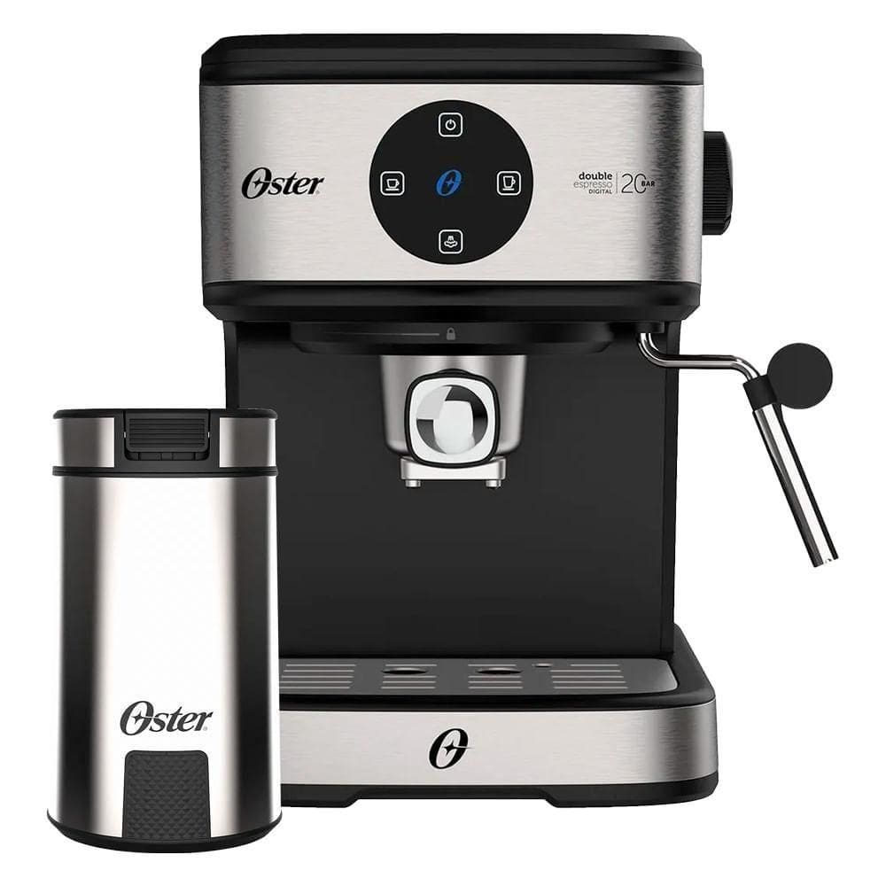 Kit Espresso Oster - Cafeteira Double e Moedor De Café - 220v