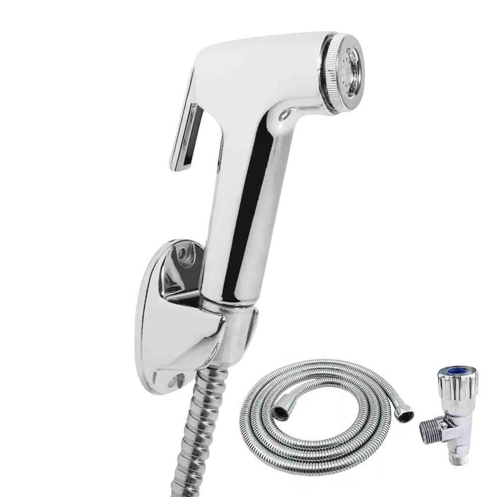 Ducha Higienica Cromada Banheiro Suporte Chuveirinho Completa Mangueira Box Casa Flexivel Lavabo