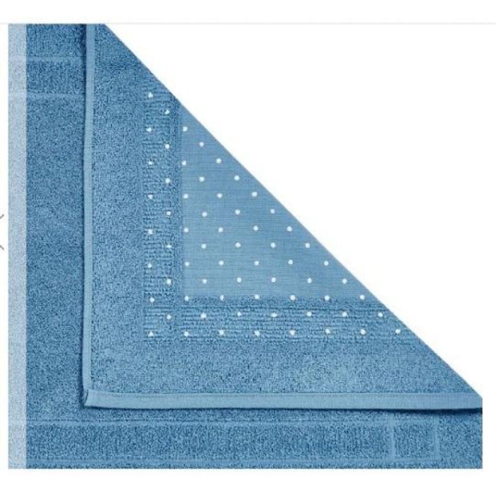 Toalha Piso Antiderrapante Atlântica 50X75 Cm Oceano Azul-