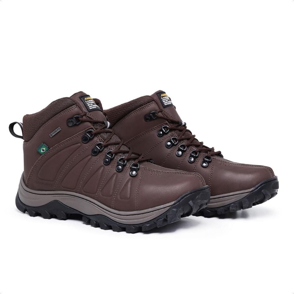 Bota Coturno Masculina Couro Trilha Confortável