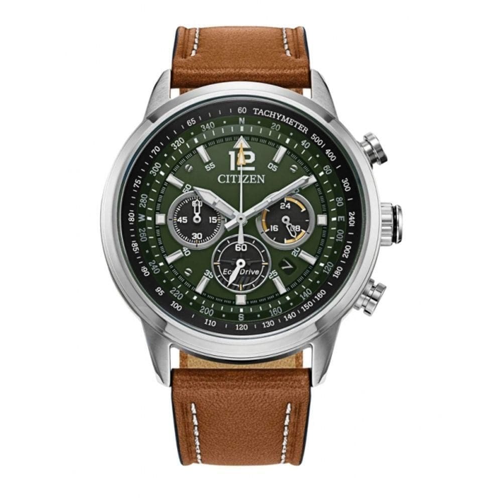 Relogio Citizen Eco-drive Avion Verde Ca4477-08x