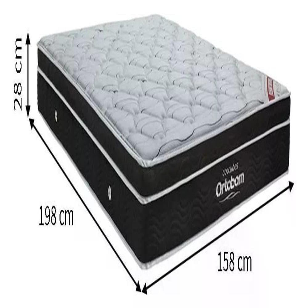 Colchão Elegant Molas Ensacadas Queen (158x198x28) - Ortobom