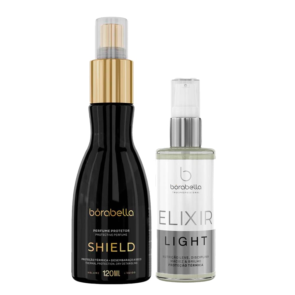 Kit Óleo Elixir Light e Shield Protetor Térmico Bórabella