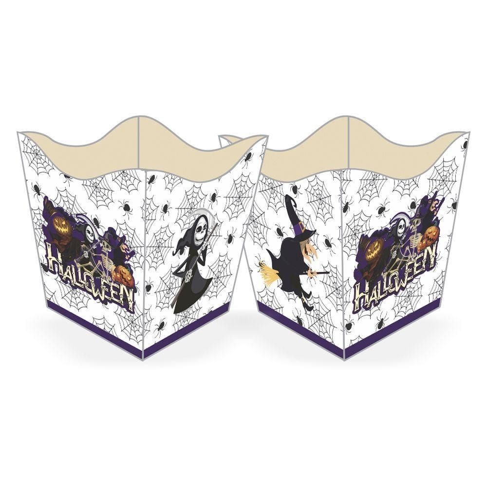 Cachepot De Papel Halloween Monstros - 10 Unidades
