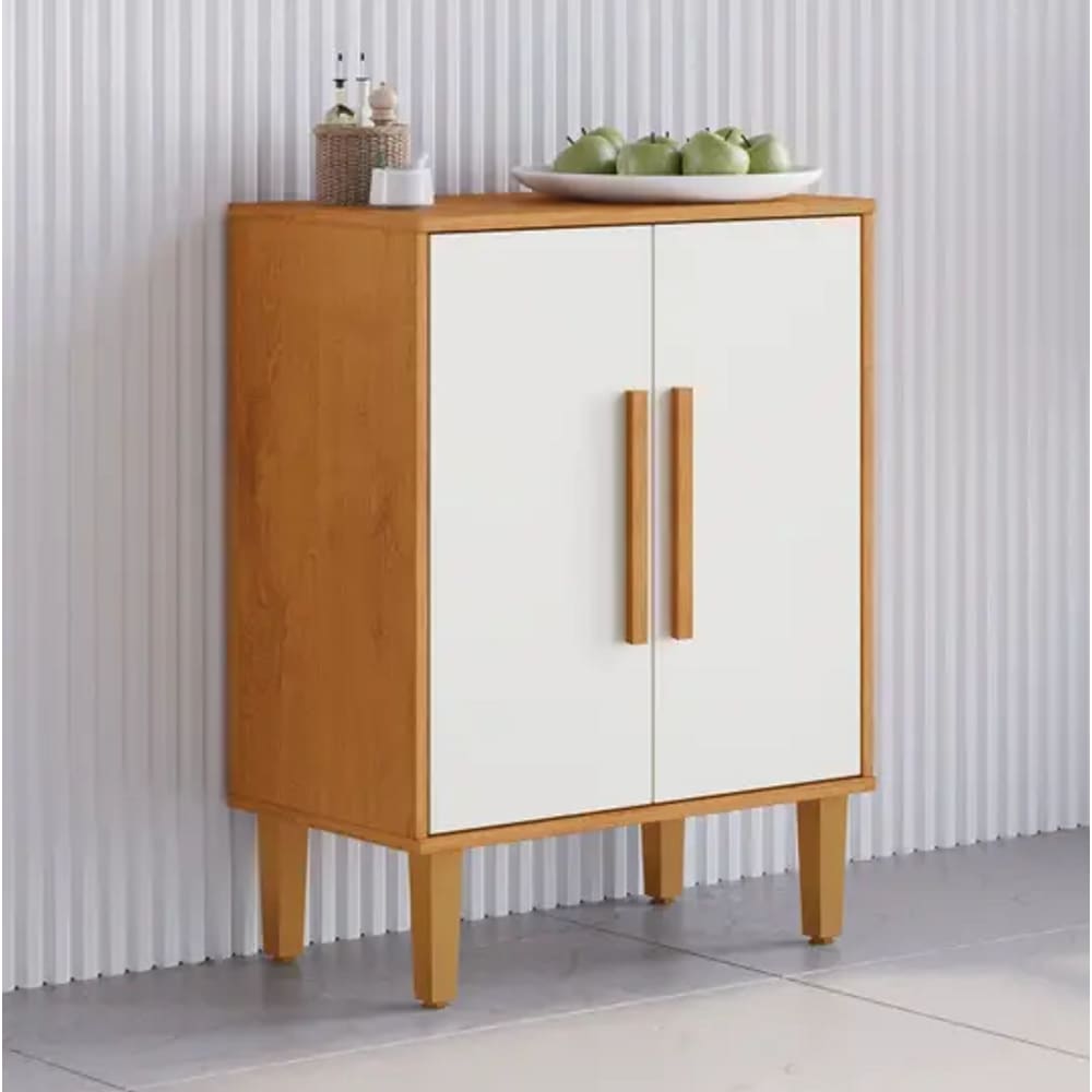 Balcão 2 Portas Lorena Kaiki Móveis - Nature/Off