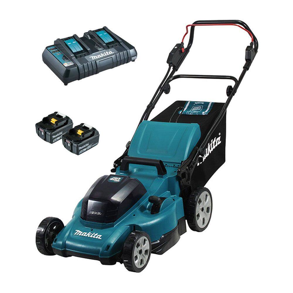 Cortador Grama 2 Baterias 5Ah 36V (18 + 18V) 48CM DLM480ZP Makita 110V