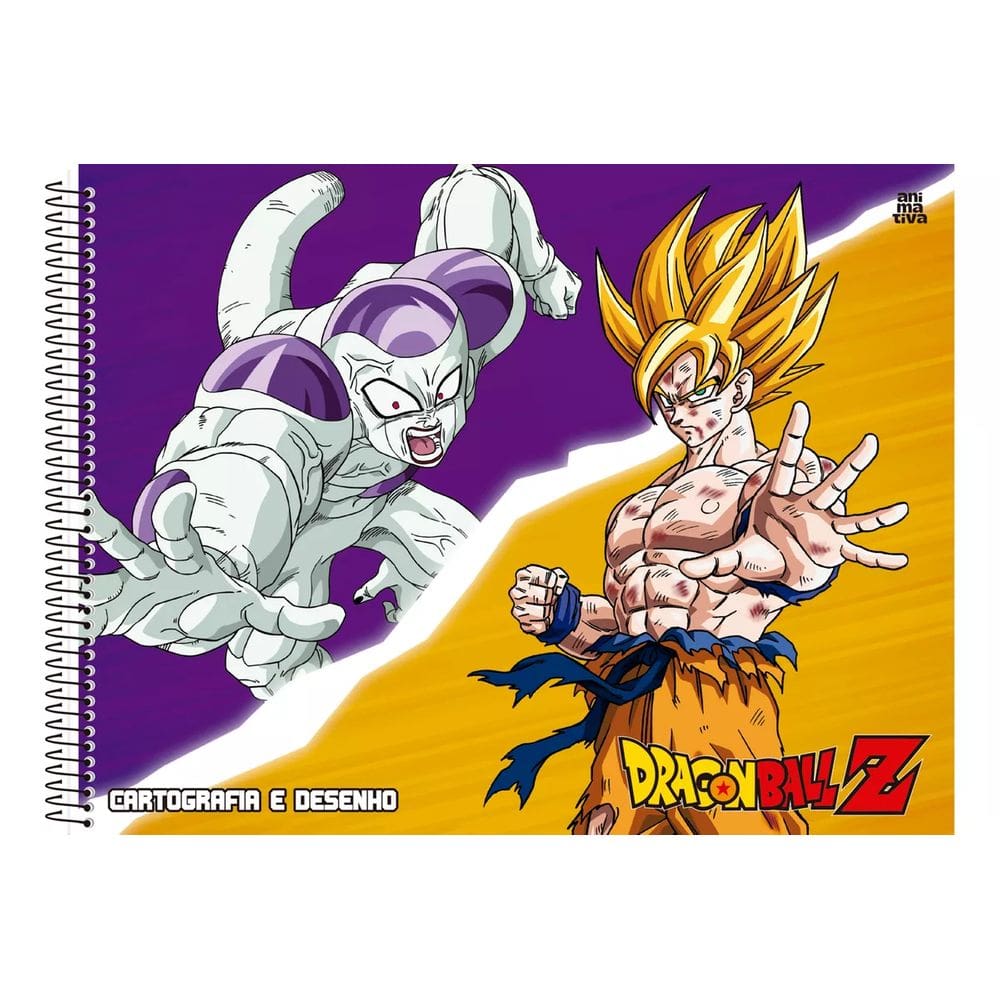 Caderno Desenho 60 Folhas Dragon Ball Z Animativa 3623