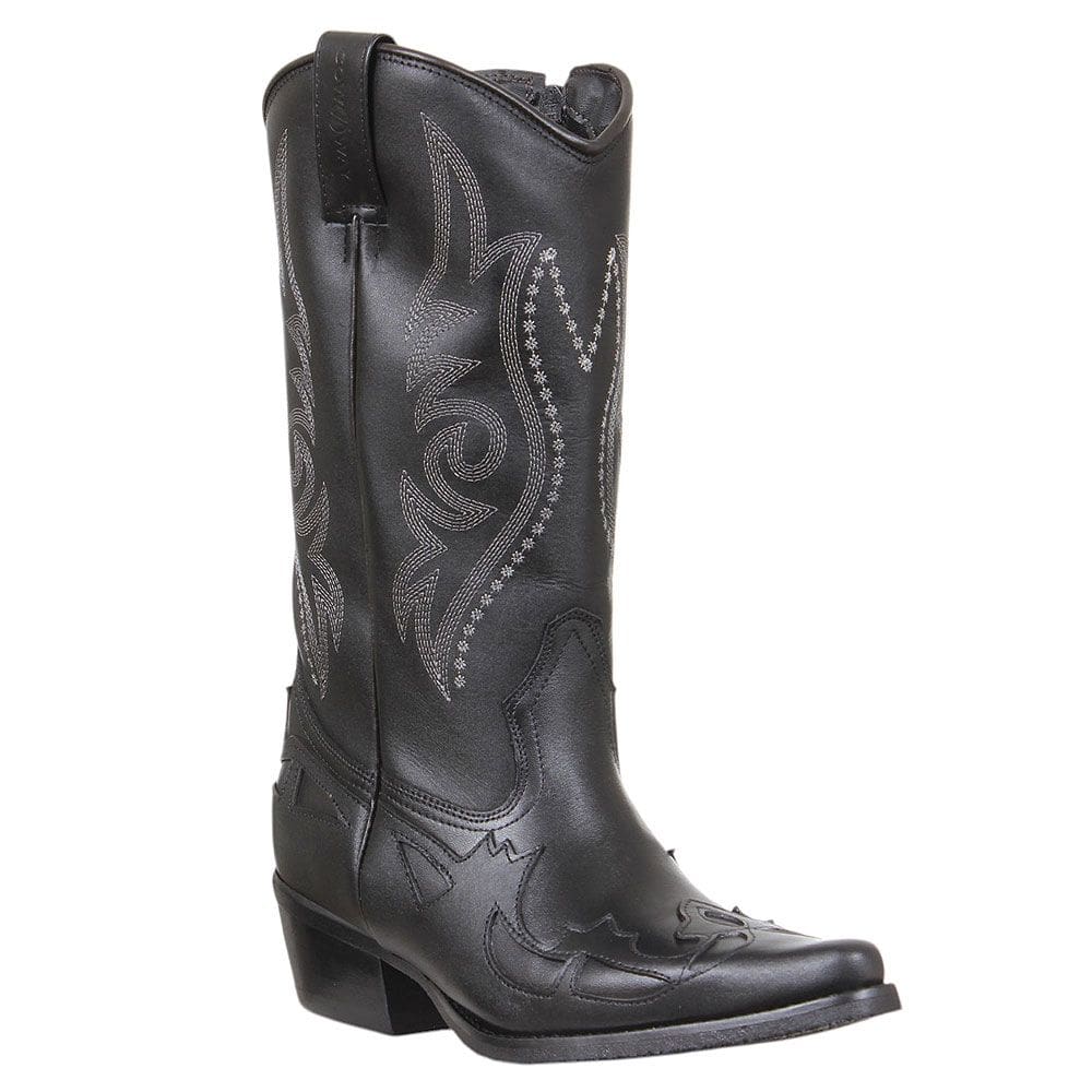 Bota Feminina Bico Fino Preta Cow Way 37900