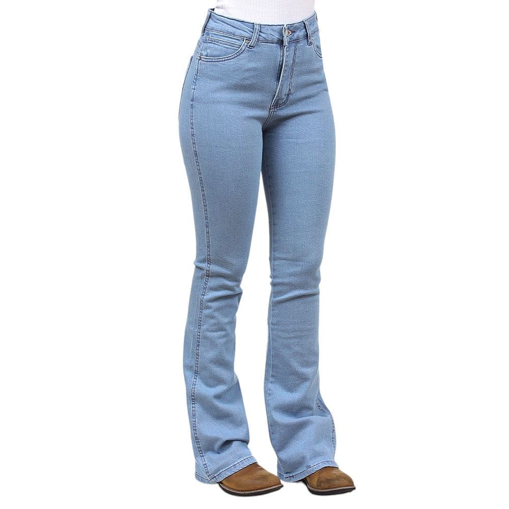 Calça Jeans Azul Feminina Flare com Lycra Wrangler 37811