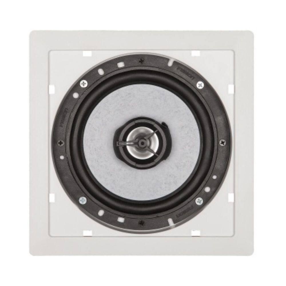 Arandela Quadrada Fiamon 6`` Coaxial 50rms 8r Branca