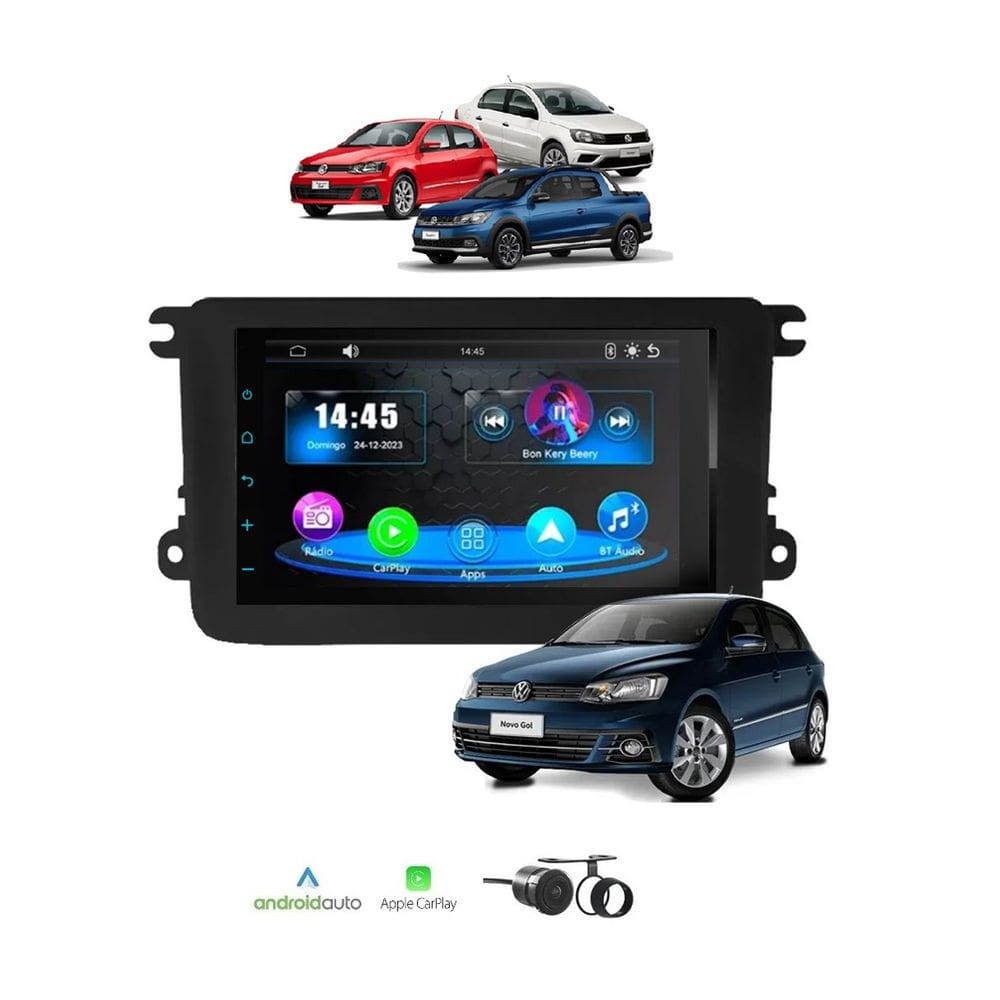 Kit Multimídia Gol Voyage Saveiro G7 G8 7 Pol Carplay Androidauto Connectmedia Cm7 Faaftech