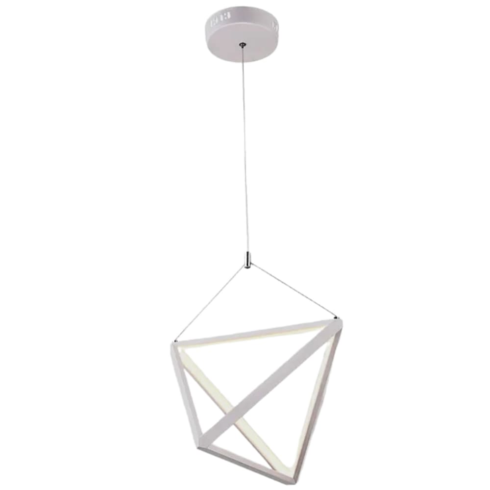 Pendente Aramado Geometric LED Dimerizável 664PB 40W Bivolt Branco