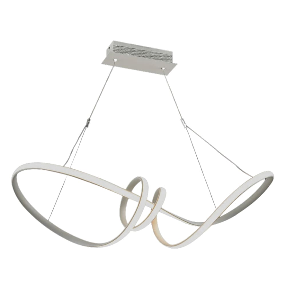 Pendente Round Trip Infinity LED Dimerizável 6922PW 40W Bivolt Branco