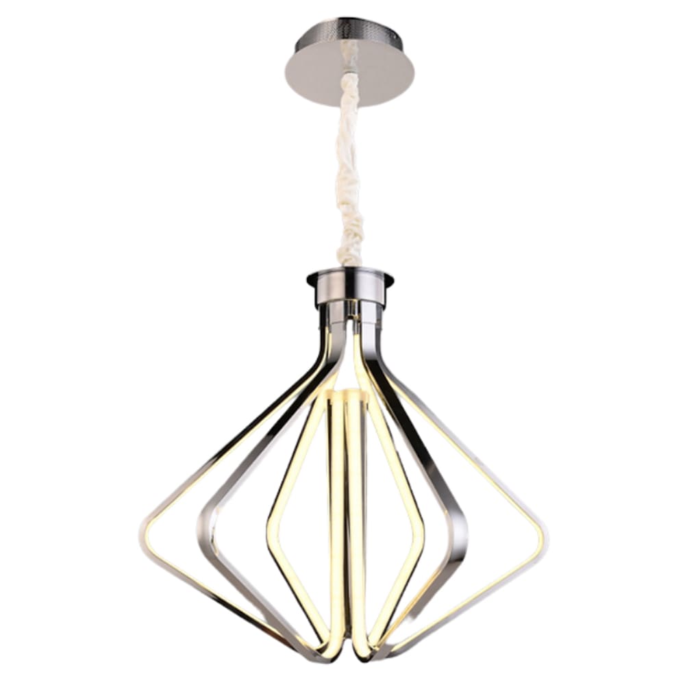 Pendente Diamont LED Dimerizável 1236 90W Bivolt Cromado