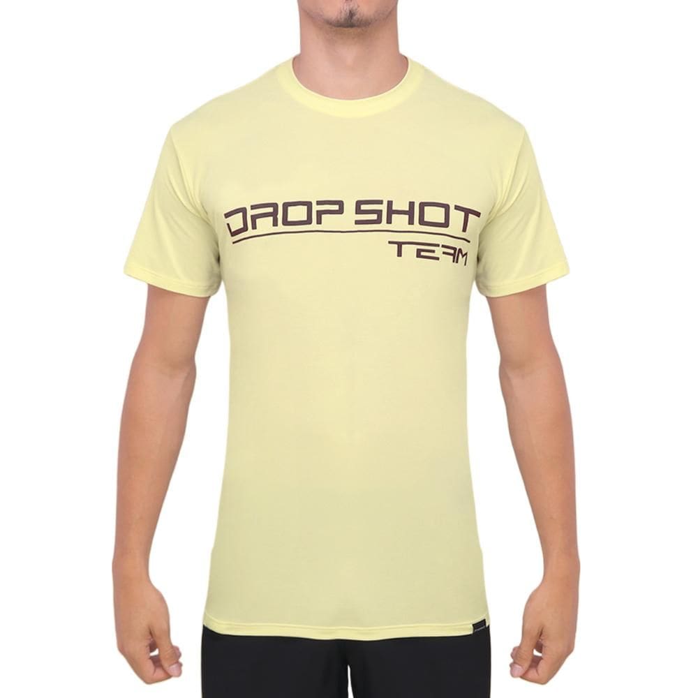 Camiseta Drop Shot Team 3.0 Off White e Roxa