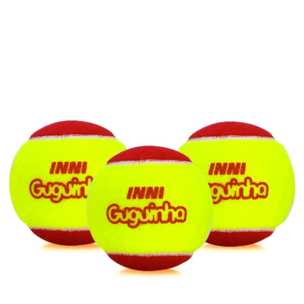 Bola de Tênis Inni Guguinha Stage 3 Vermelha - Pack com 03 Bolas