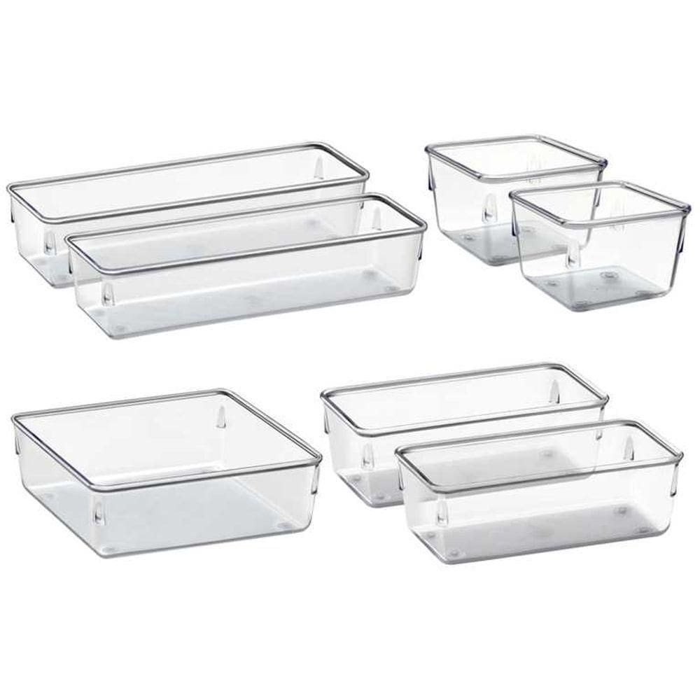 Organizador Modular Pote Transp Gd Kit 7p Acrimet Ref 975kit7