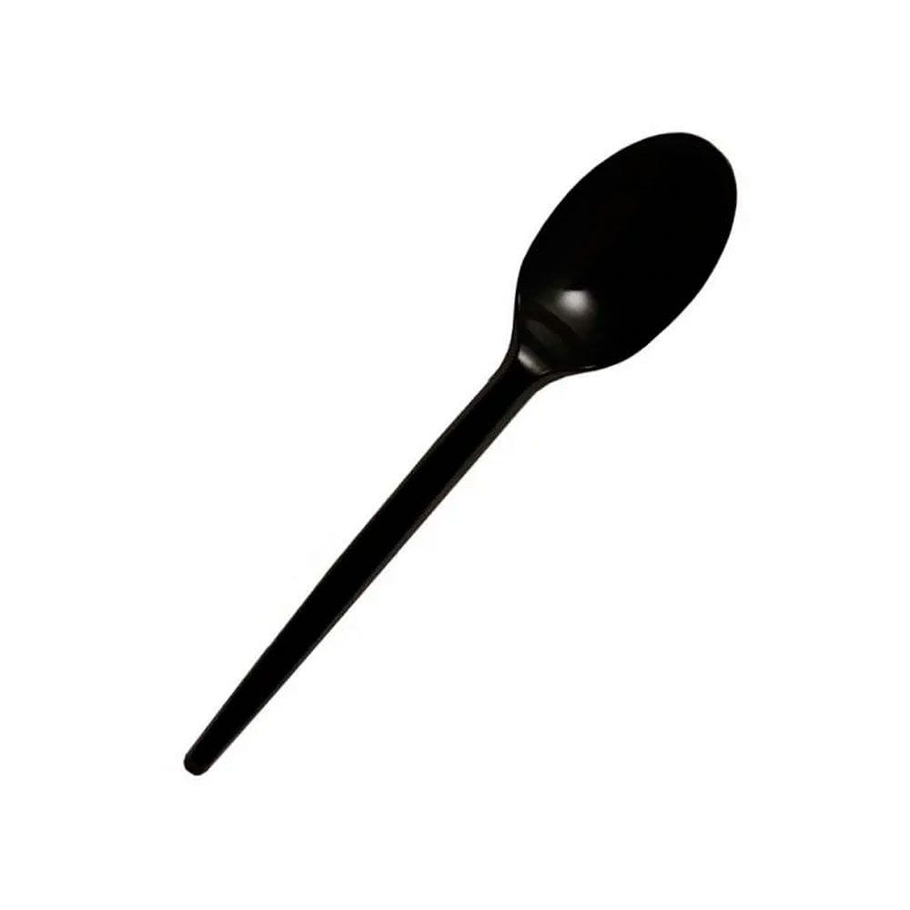 Colher Master Preta com 50 Unidades - Plastilânia