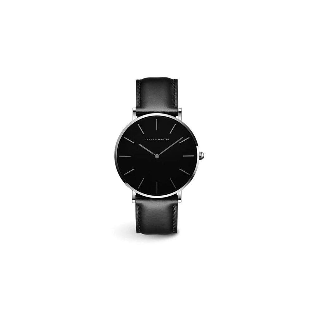 Relógio Masculino Hannah Martin Pulseira De Couro Elegante