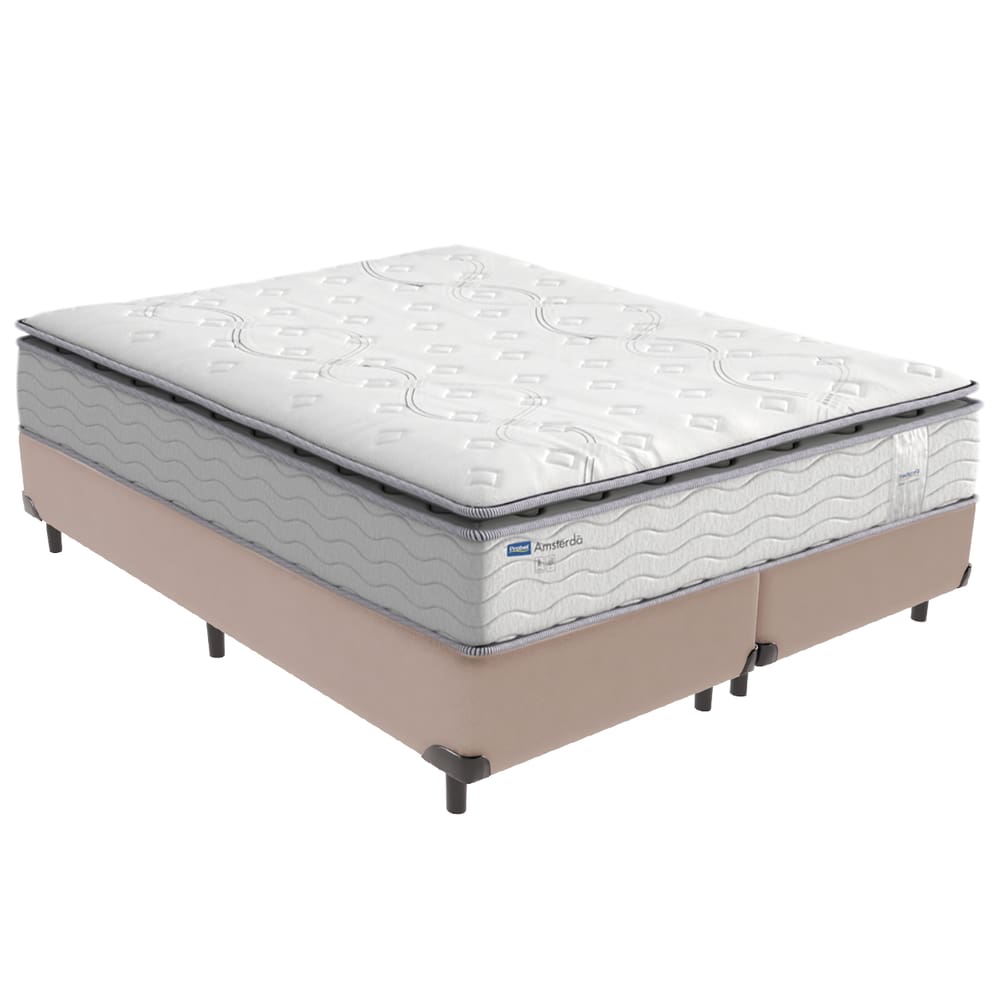 Cama Box e Colchão Amsterdã Molas Ensacadas Queen Probel