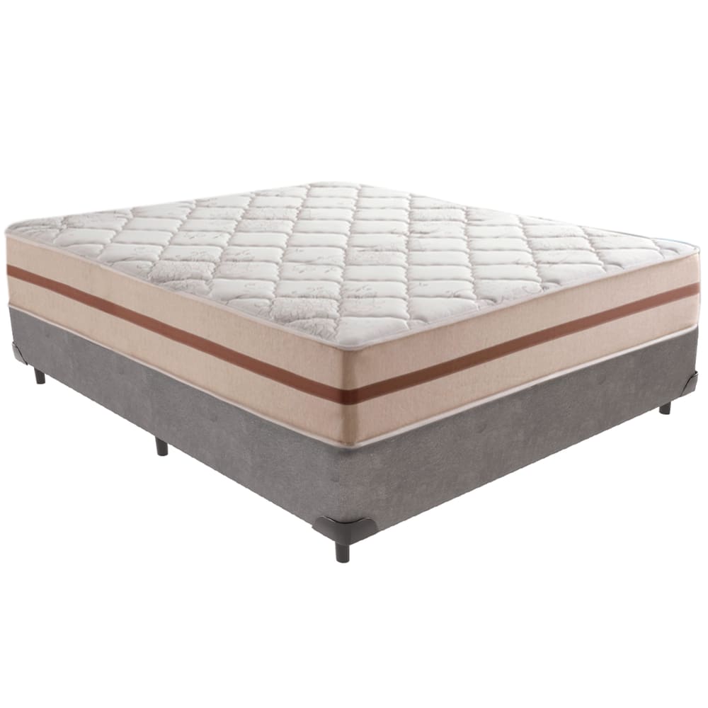 Cama Box e Colchão Classic 22 cm Molas ensacadas Casal Anjos
