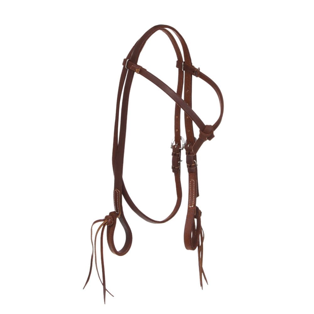 Cabeçada em Couro Testeira Nó para Cavalo Top Equine 37180