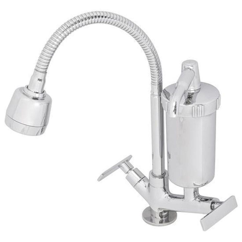 Torneira De Mesa Cozinha Gourmet Flex Inox Com Filtro