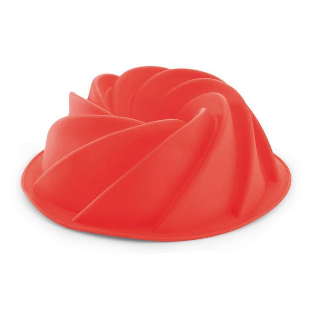Forma Para Flan 24 cm Vermelha de Silicone