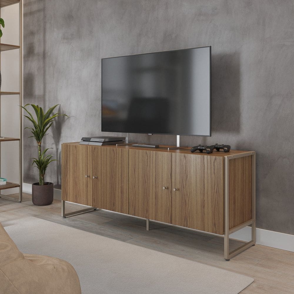 Rack para Tv até 50 Polegadas Voss 1.4 Freijo/ Champanhe